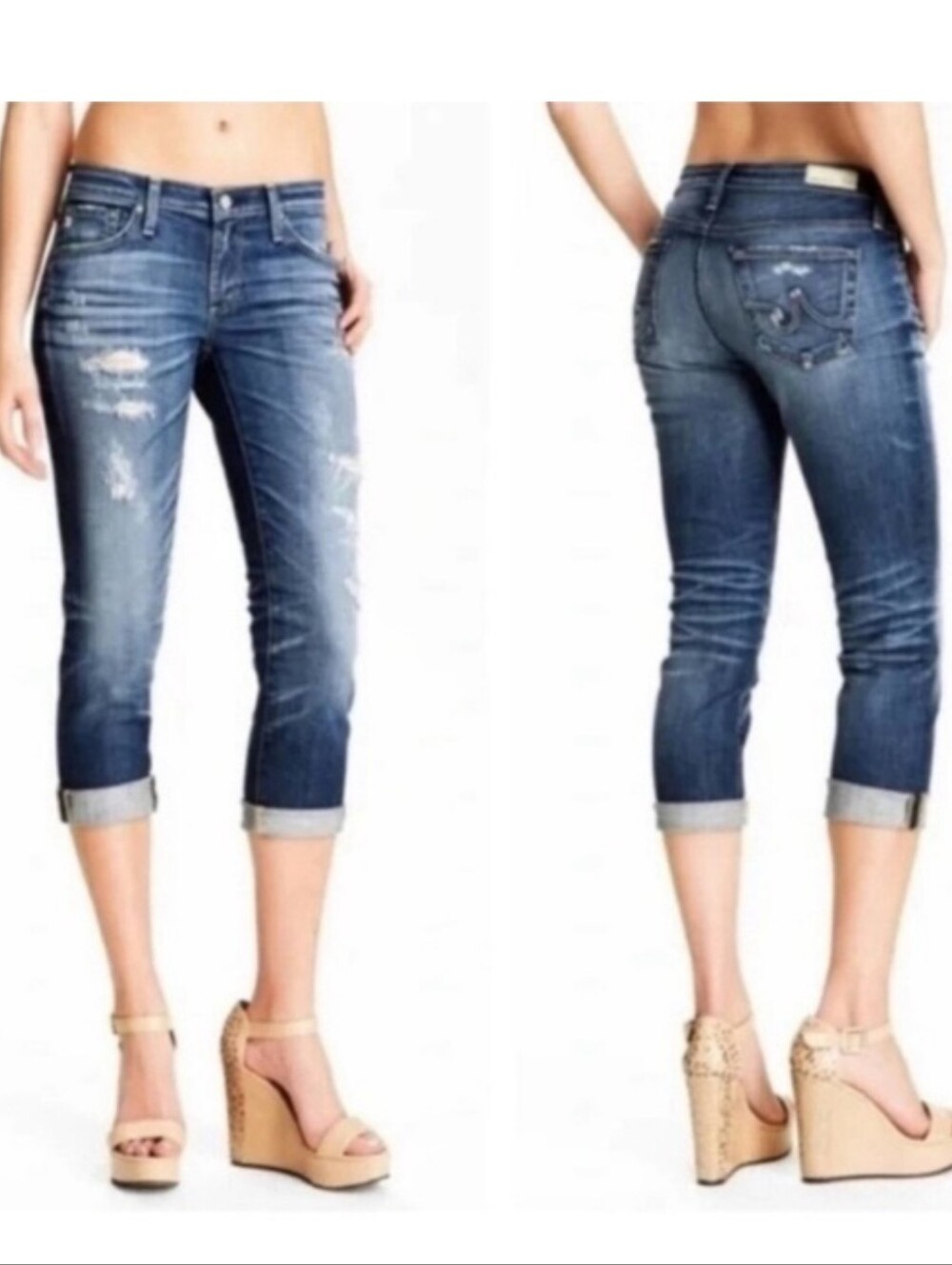 AG stilt crop cigarette jean crop